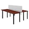 Kee Desking Kee Benching Systems, Black, Cherry, Wood, Metal MBSPD6024CHBPBK - alternate 1